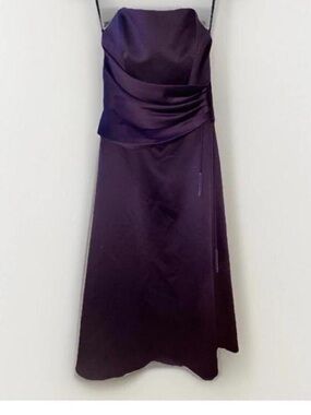 alfred angelo 7017 bridesmaid dress Alfred Angelo Womens Strapless Gown 7017 Bridesmaid Dress Blue Green size 14